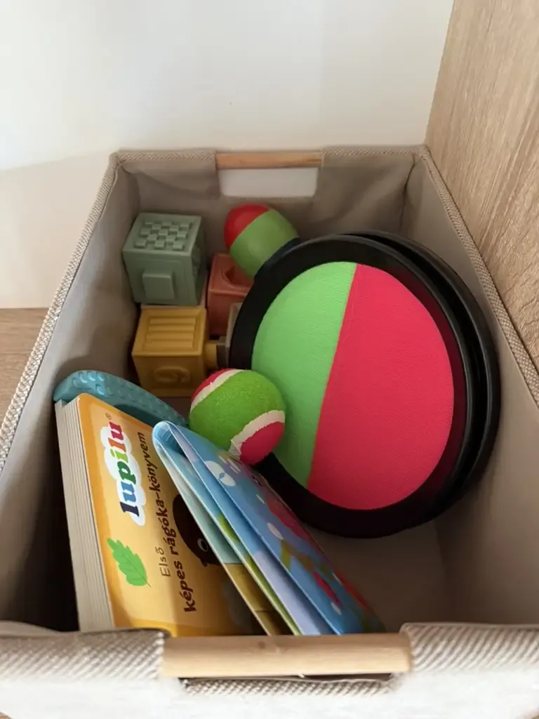 Basket of children's toys